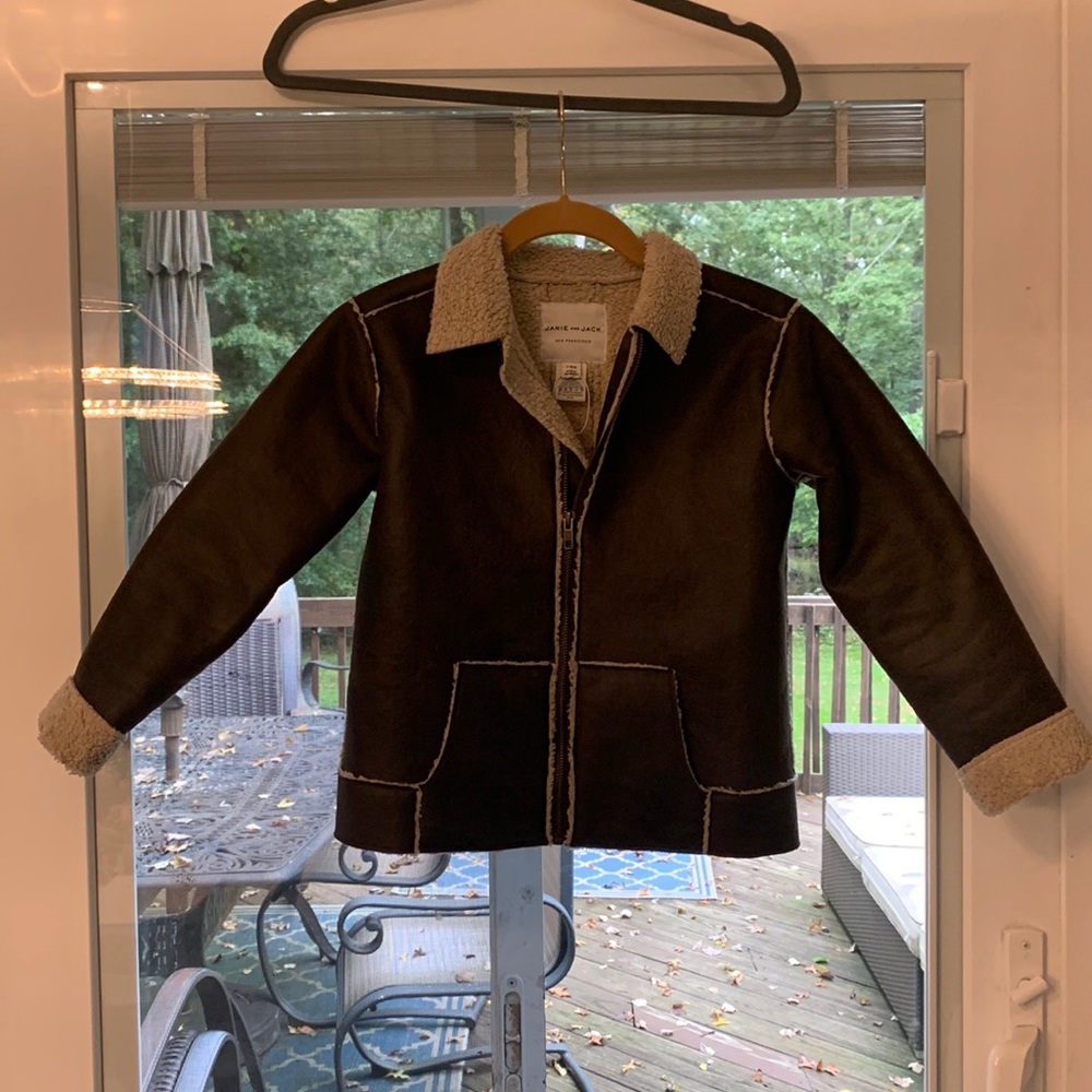 Janie and Jack boys shearling bomber Holiday Collection